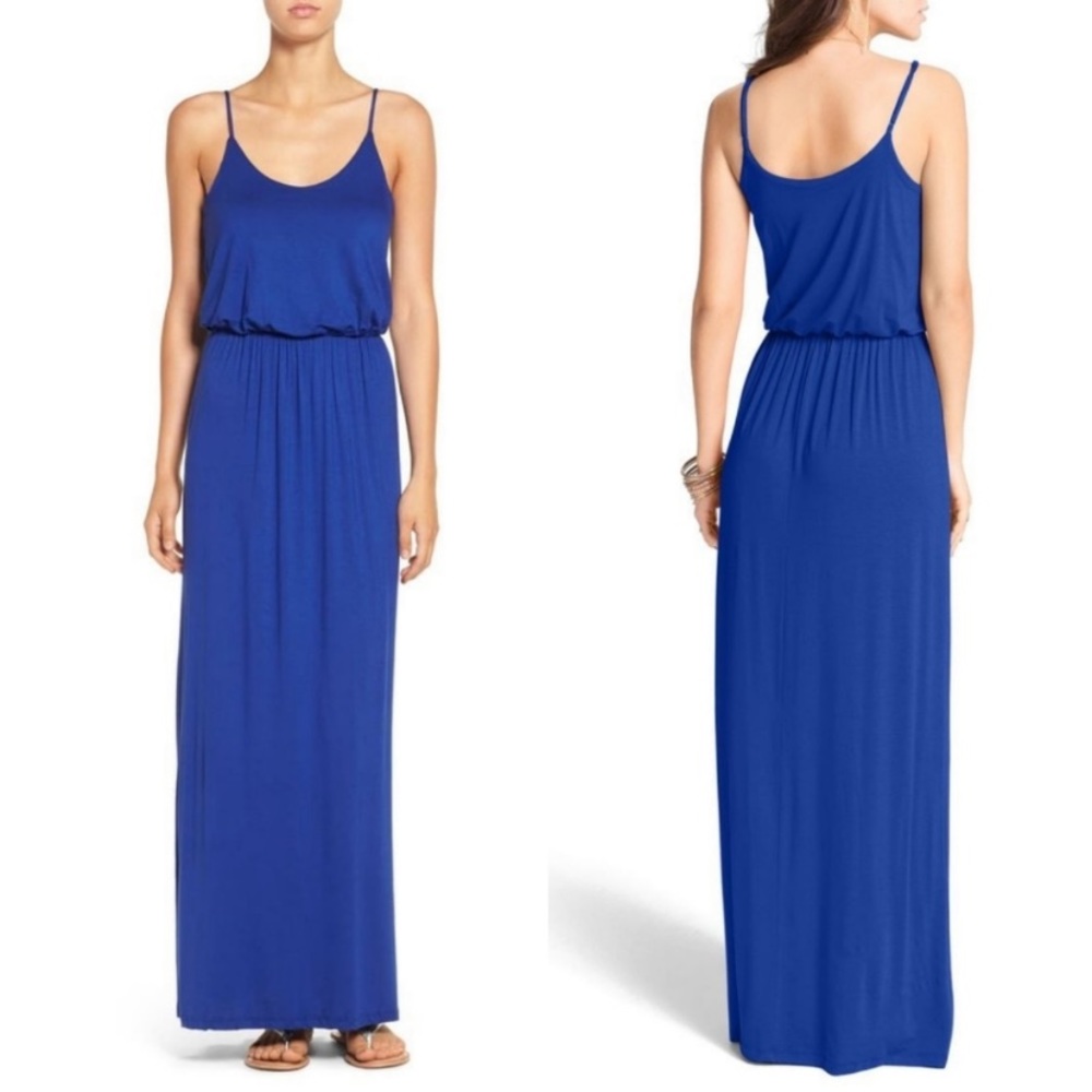 Lush blue maxi dress